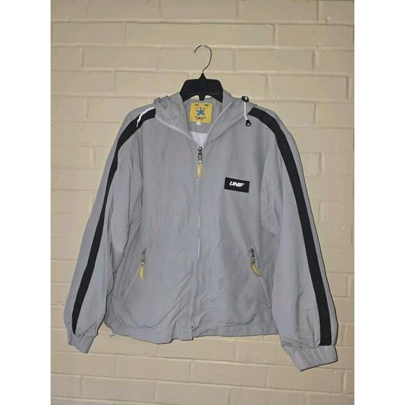 Unif Windbreaker Gray Size Small Unif Express Yourself - Picture 1 of 7